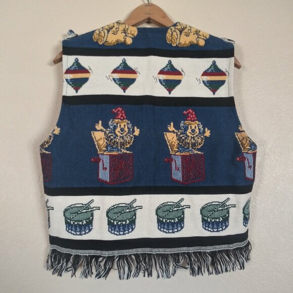 Fashions by BB Vintage Toy Themed Vest Women's Medium - Picture 4 of 5